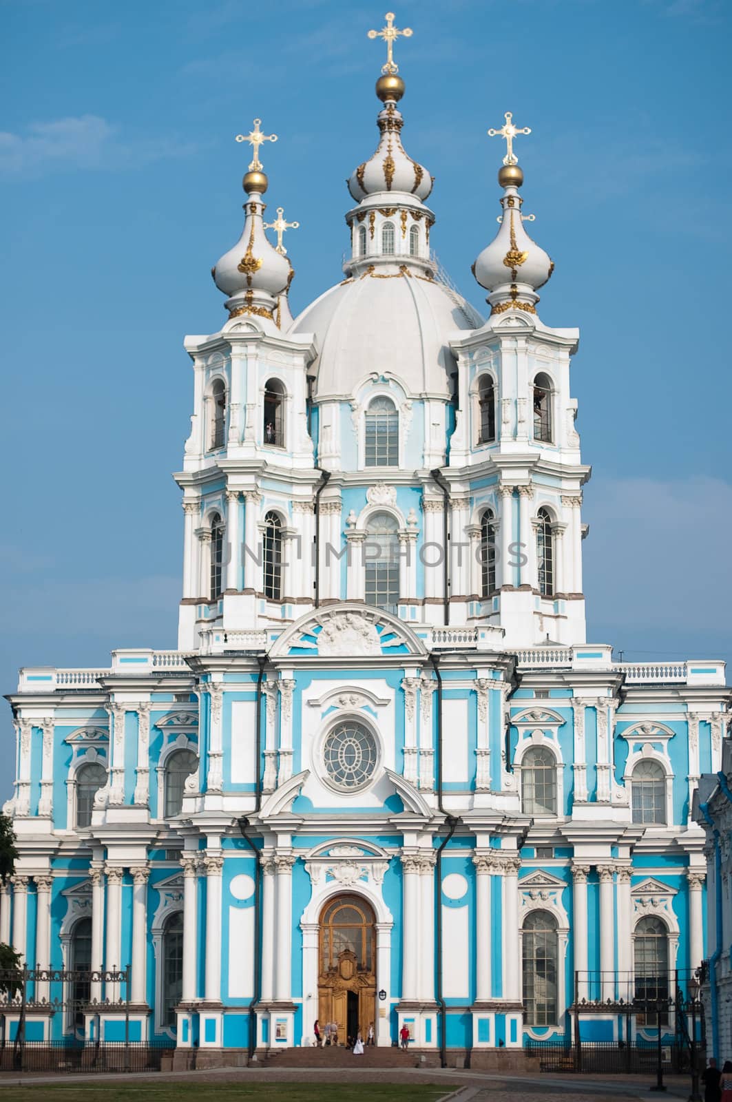 Smolny cathedral during summer time