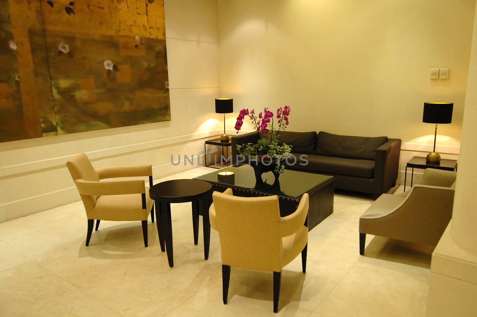 The environment of lobby in a hotel
