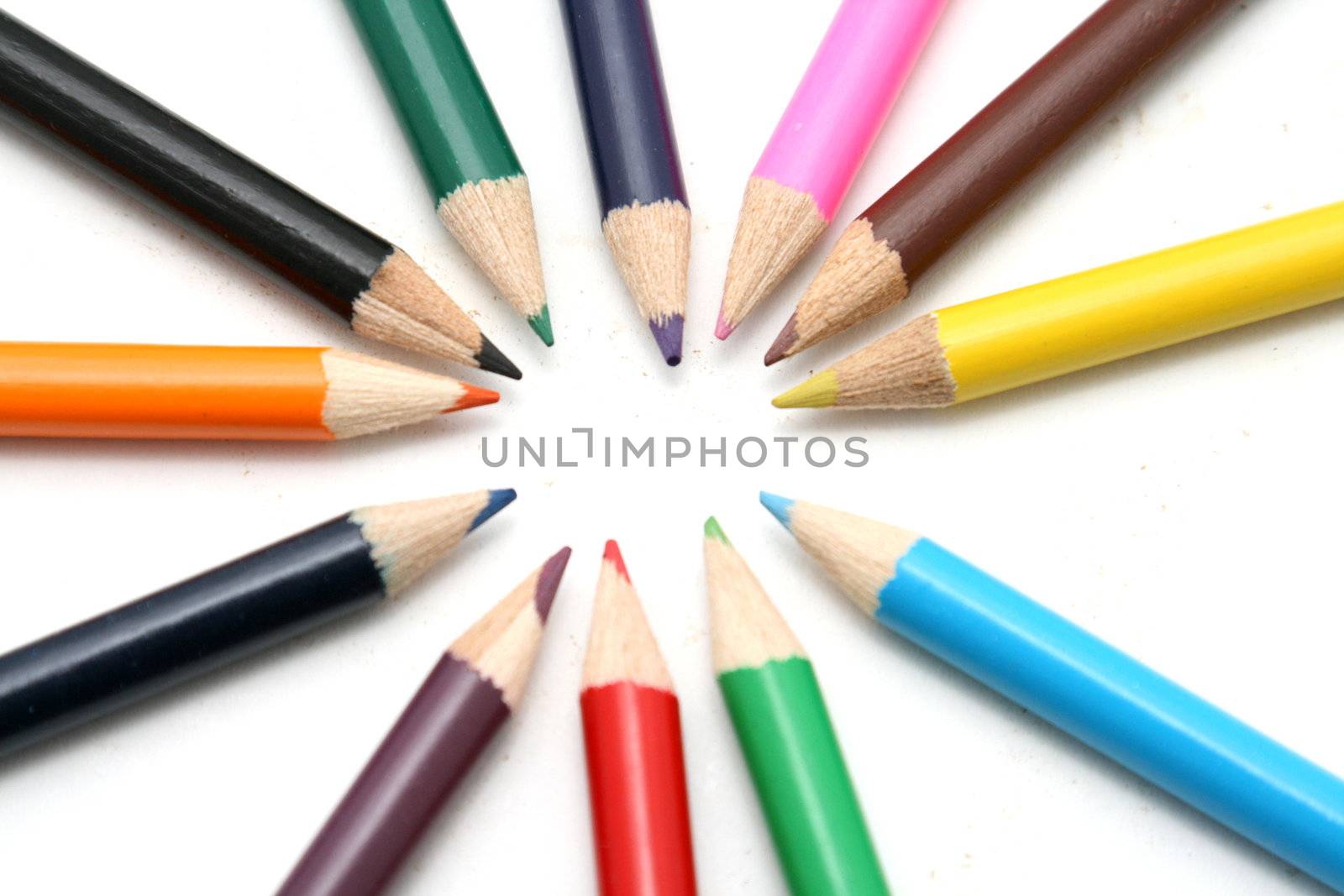 beautiful colored pencils ans pens