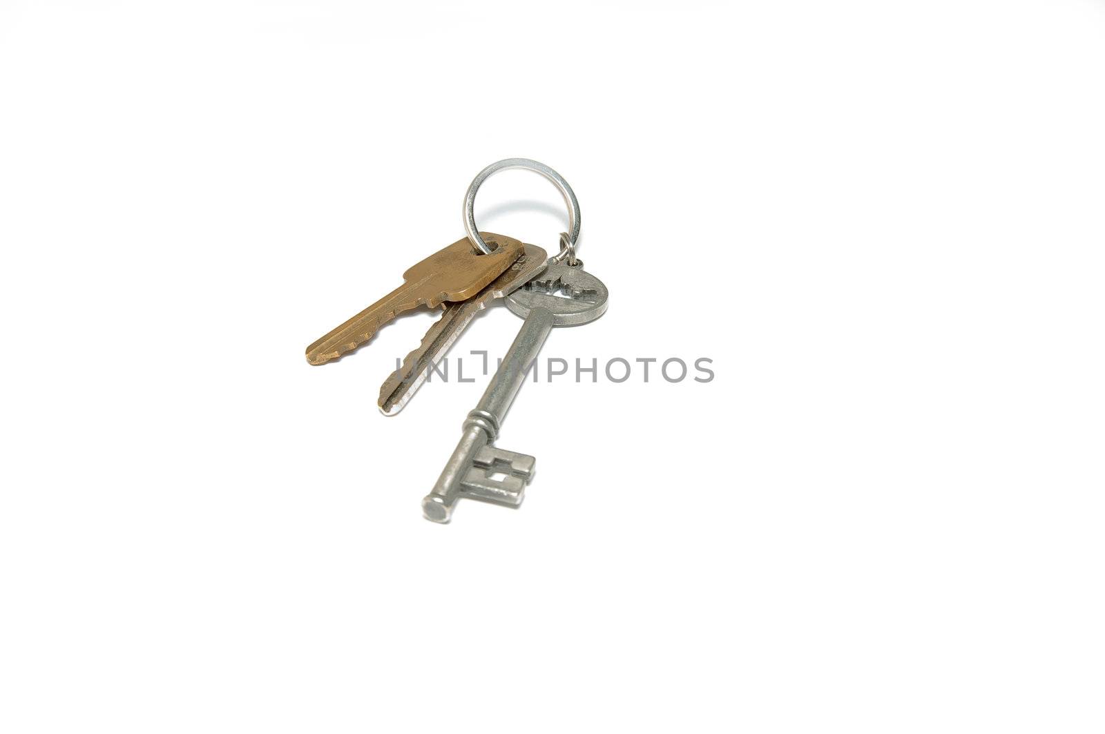3 house keys all together