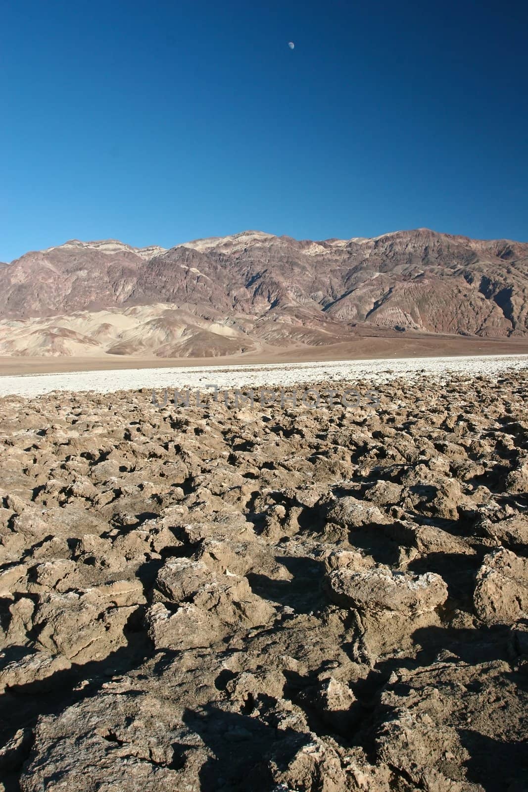 Badwater is a basin in California's Death Valley, noted as the lowest point in North America, with an elevation of 282 feet (86.0 m) below sea level.