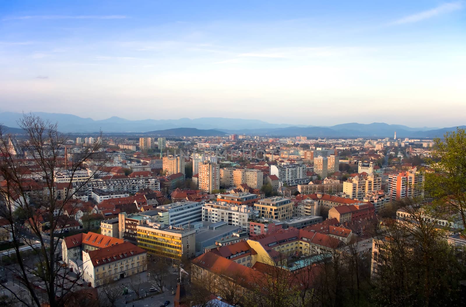 Panorama of the Slovenian capital Ljubljana