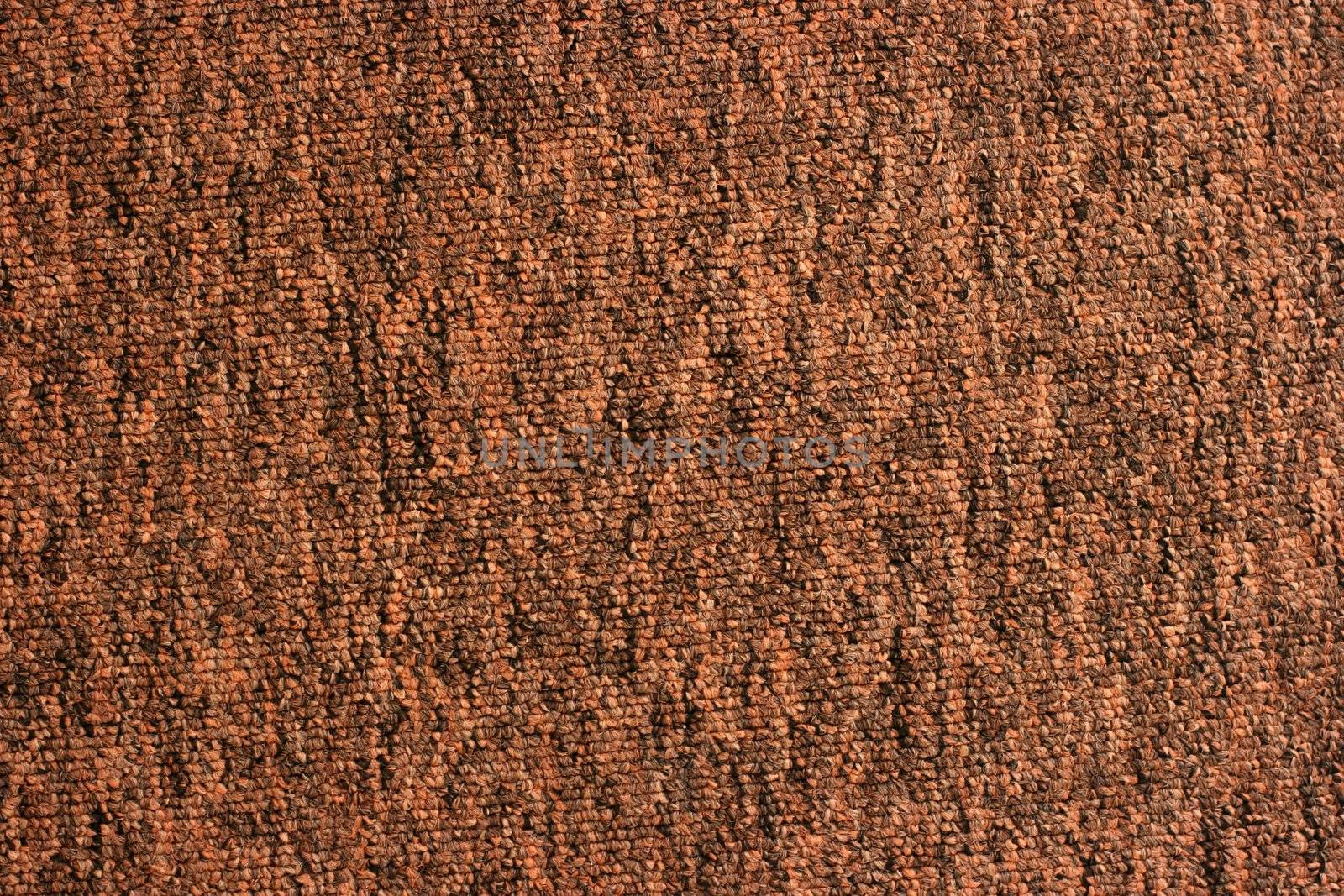 Closeup of the texture of blue carpet