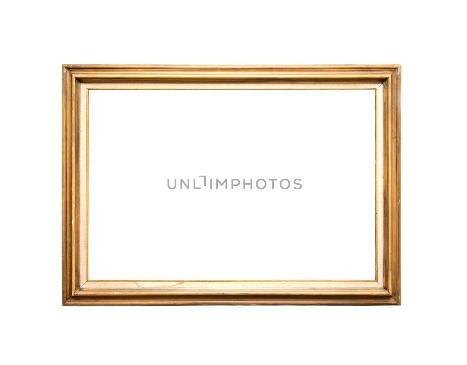 Empty picture frame on white