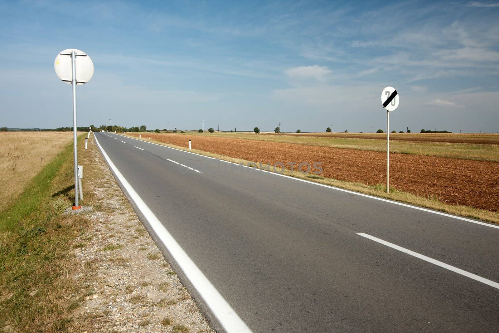 Road going through a rural area