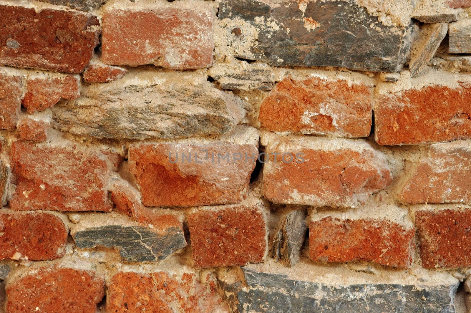 Image of the brick walling - detail