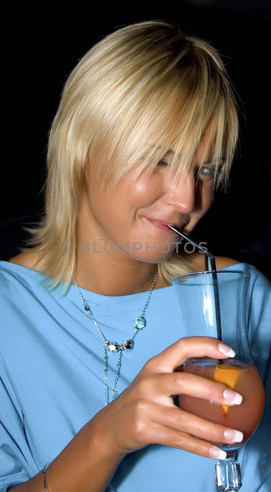 girl with coctail