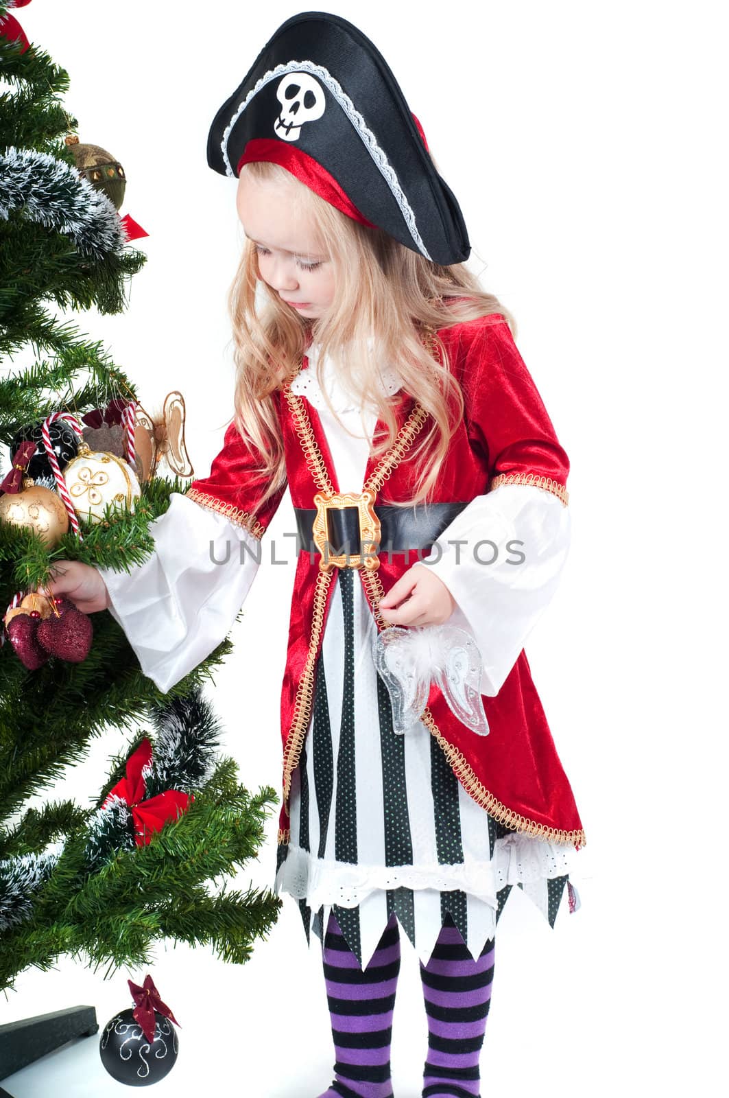 Baby girl dressed up for Christams by anytka