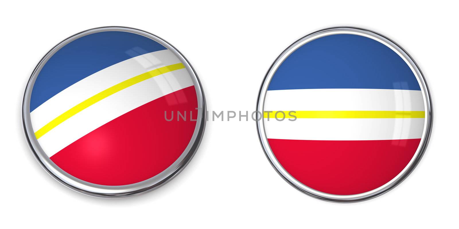 button style banner in 3D of  Mecklenburg-Vorpommern/Germany