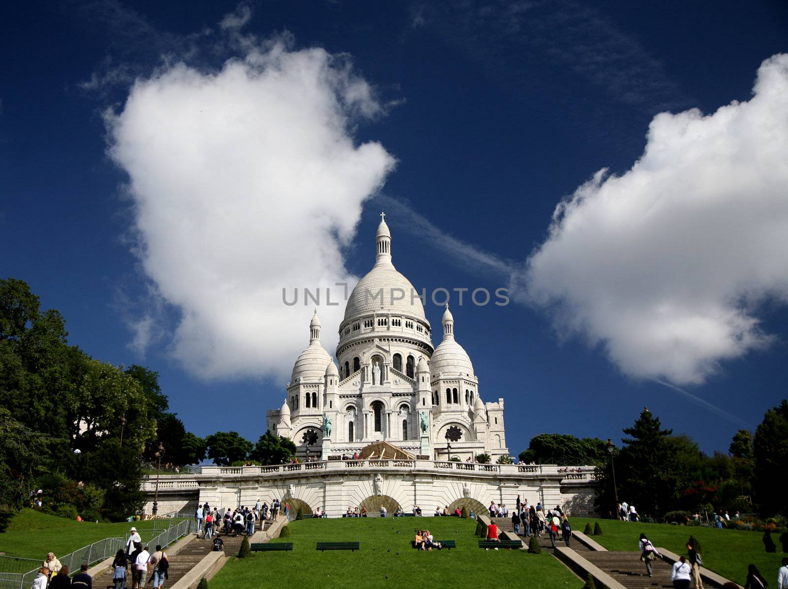 The Sacre Coeur in Paris, France.