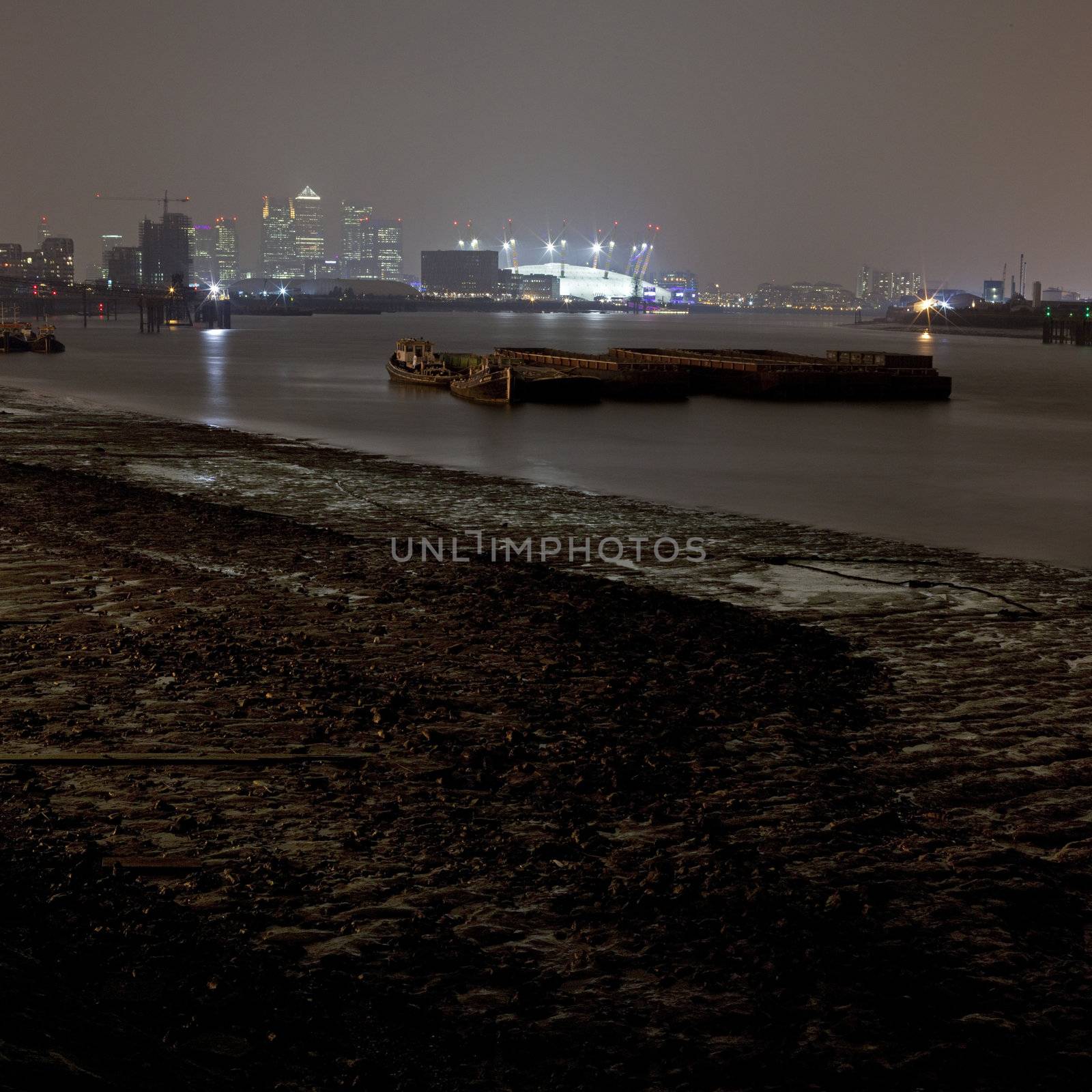 London Docklands at night