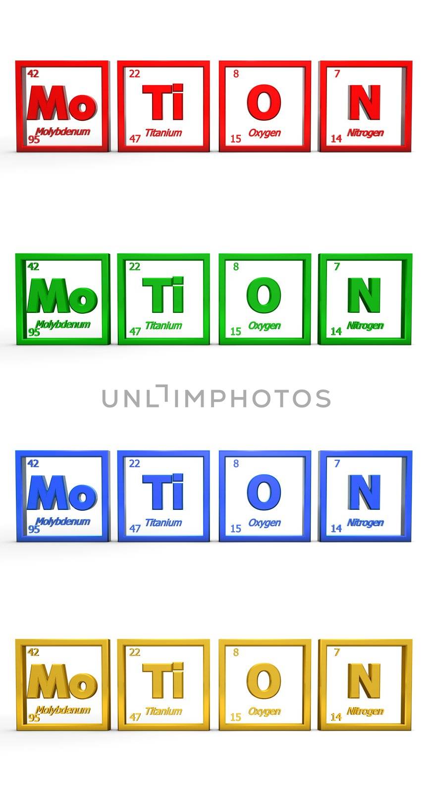 Chemical Symbol Word Motion by PixBox