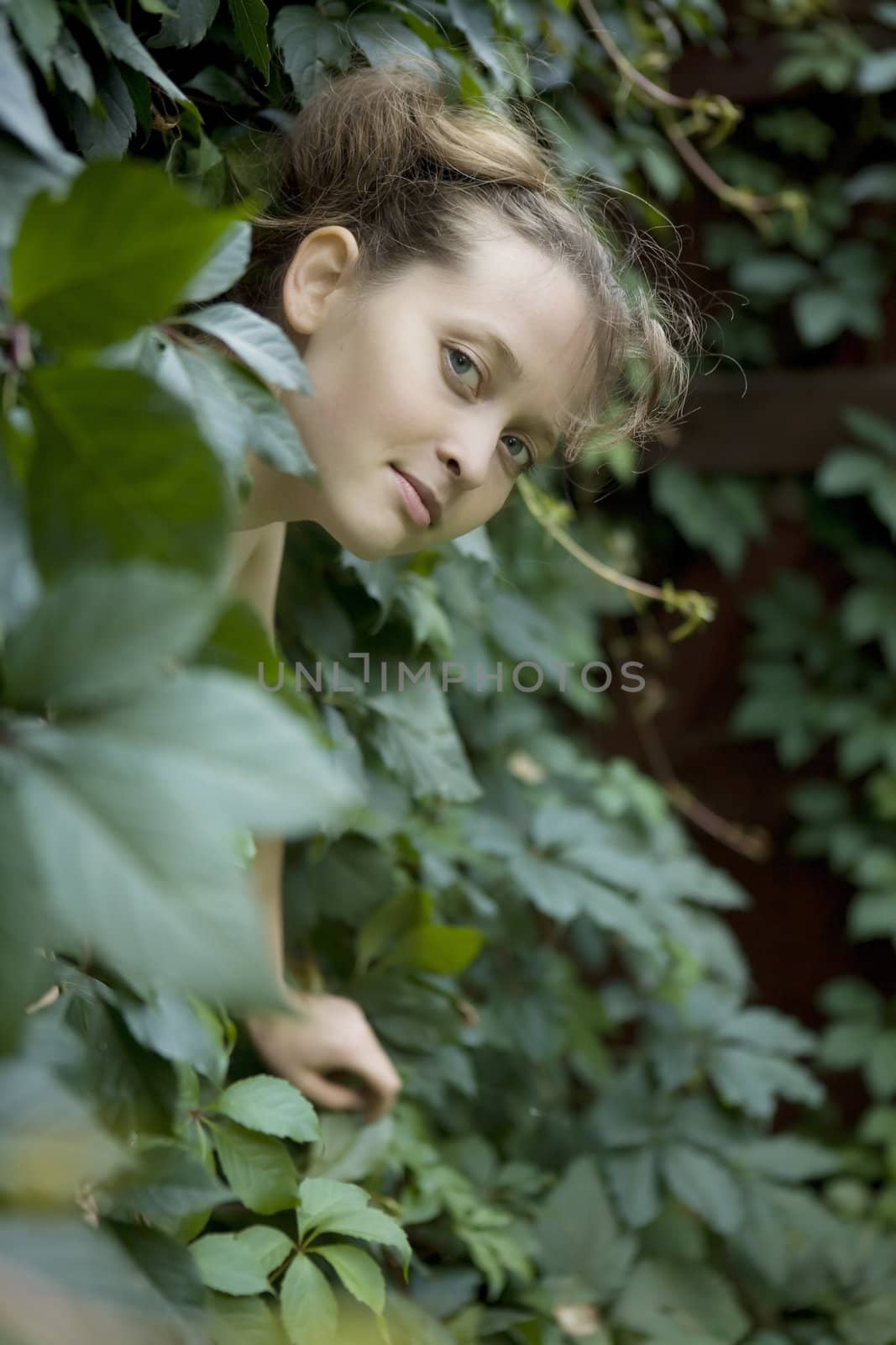 Portrait of young attractive  girl  by elenarostunova