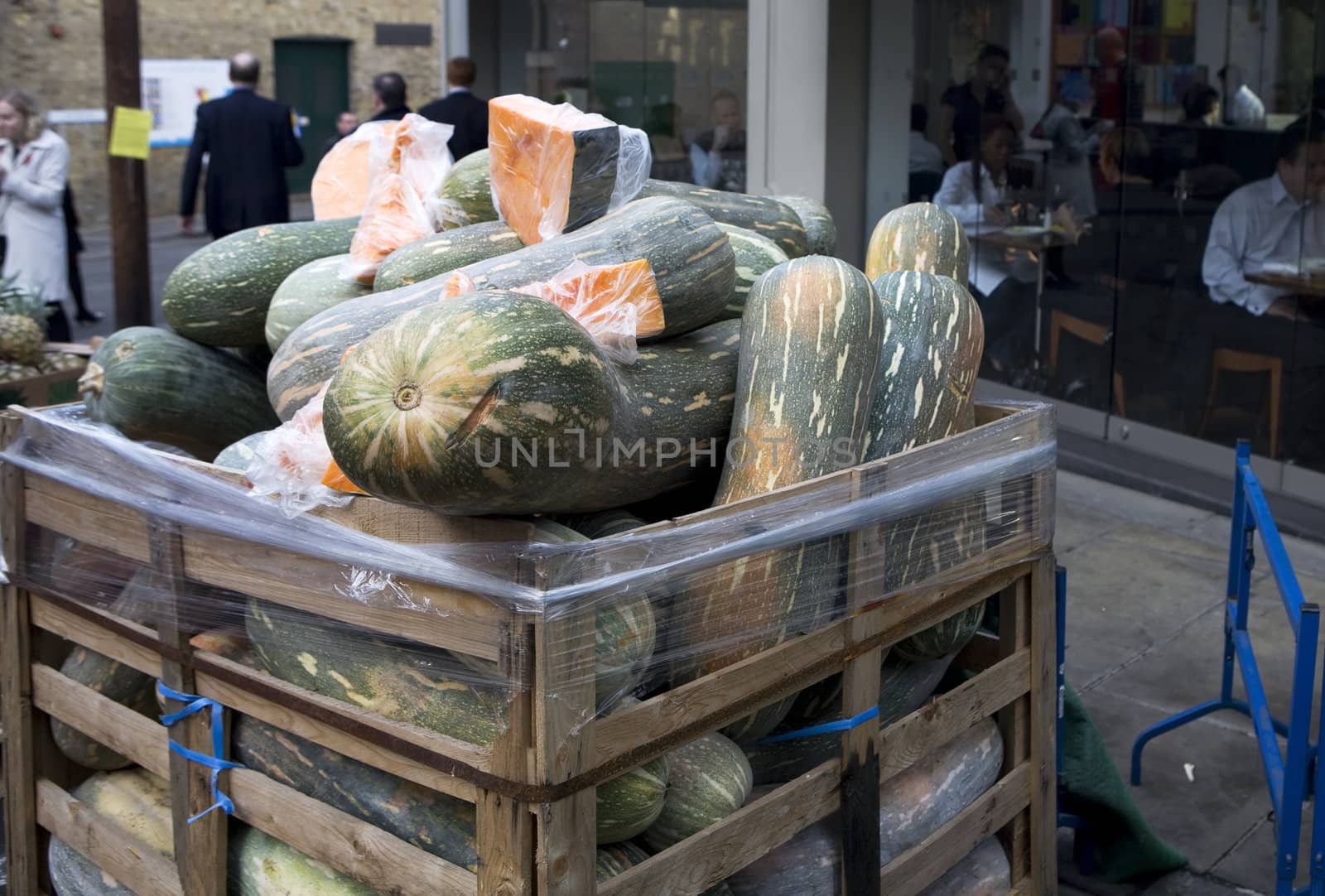 Greengrocery. Food market. Vegetables. pumpkin by elenarostunova