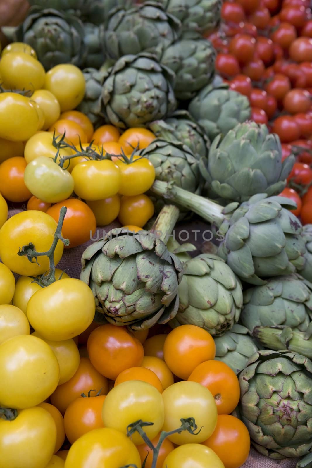 vegetables in grossery shop by elenarostunova