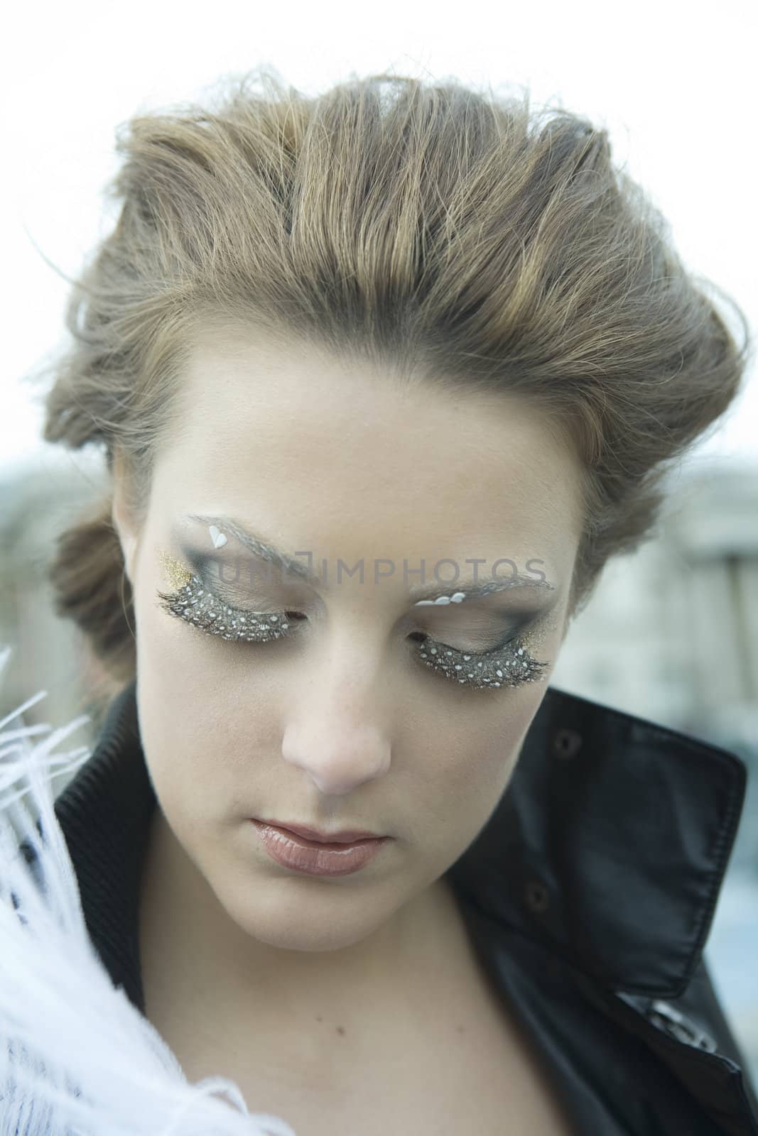 closeup portrait of young girl