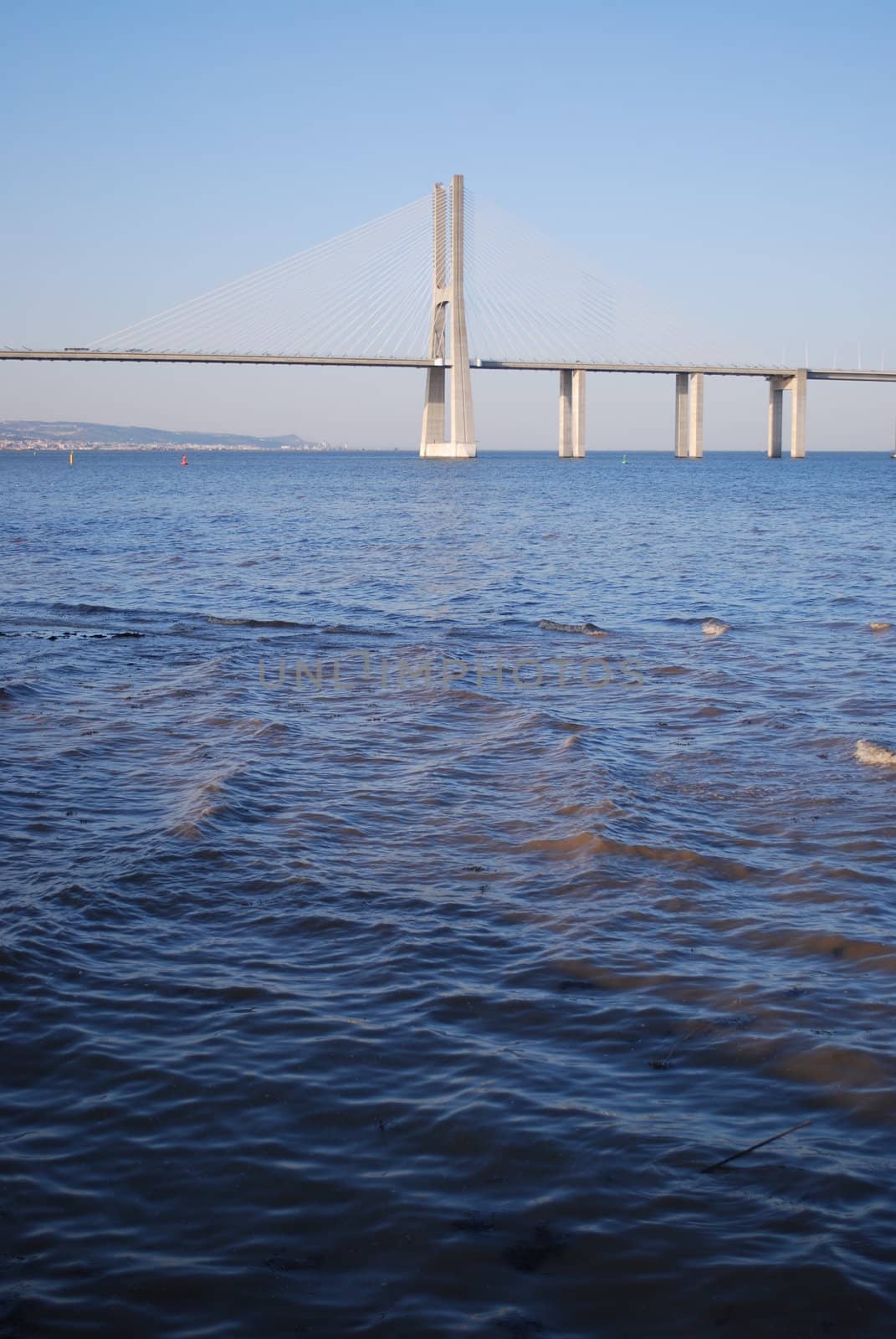 Vasco da Gama Bridge over River Tagus in Lisbon by luissantos84