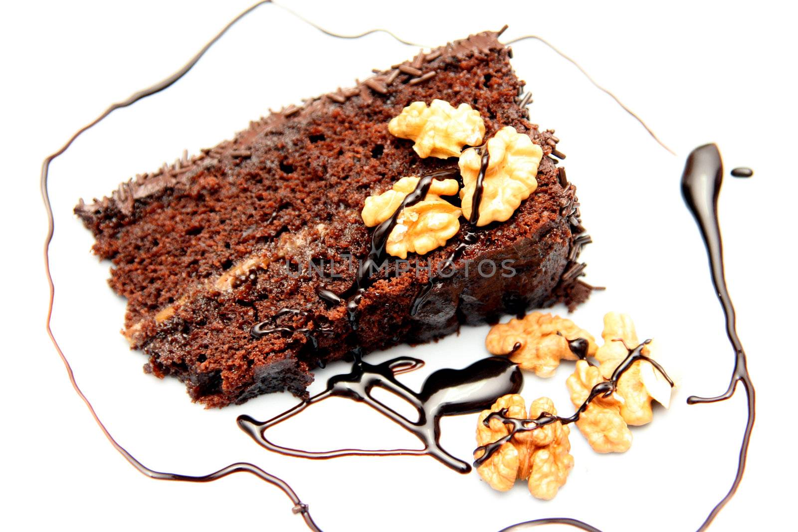 tasty chocolate cake by jpcasais