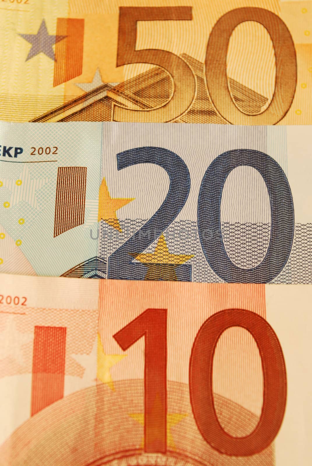 euro bills (european currency)