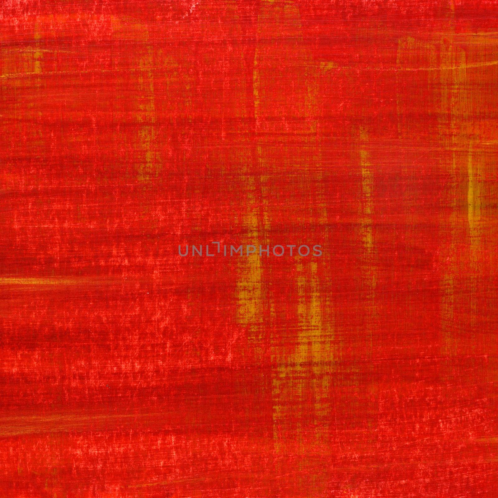 red hand painted watercolor abstract witch scratch texture, self made