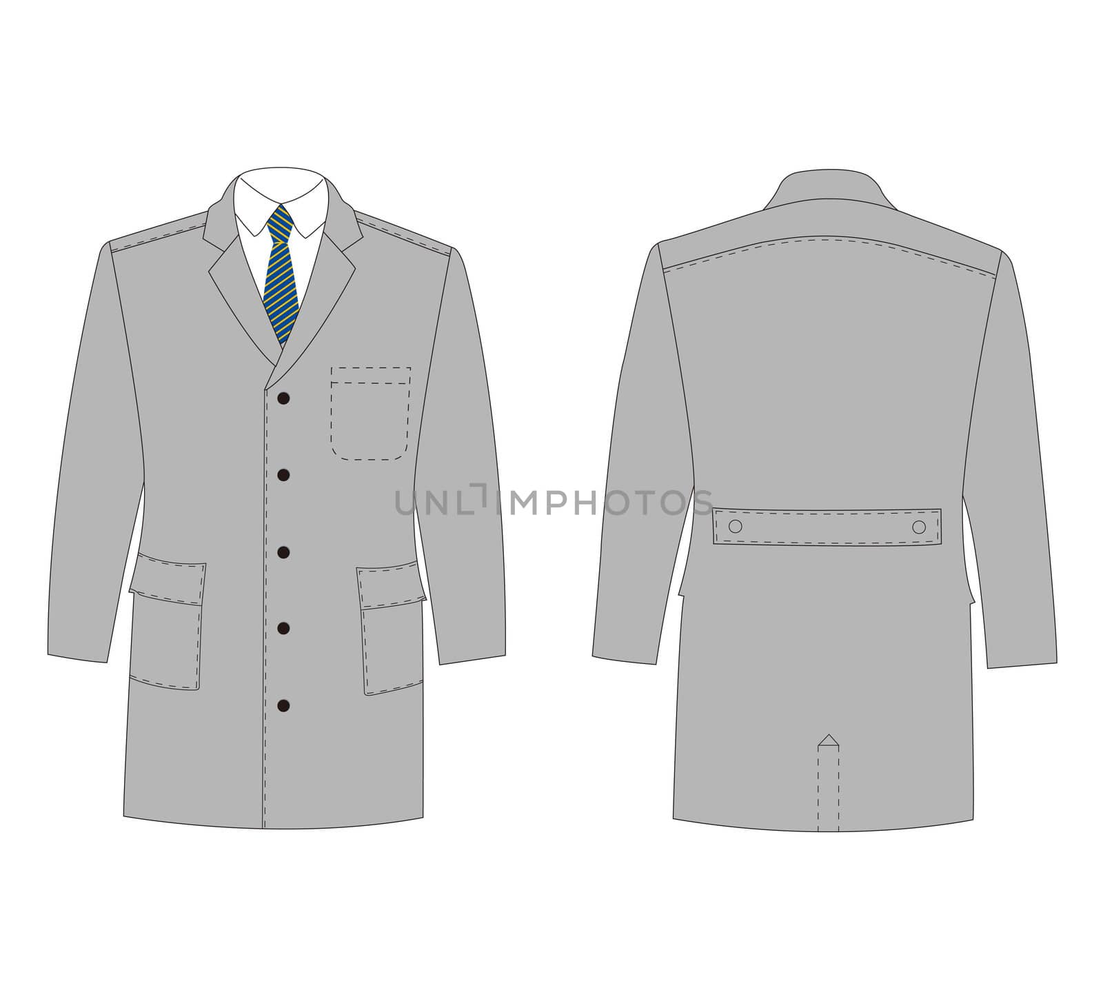 Men's professional work clothing