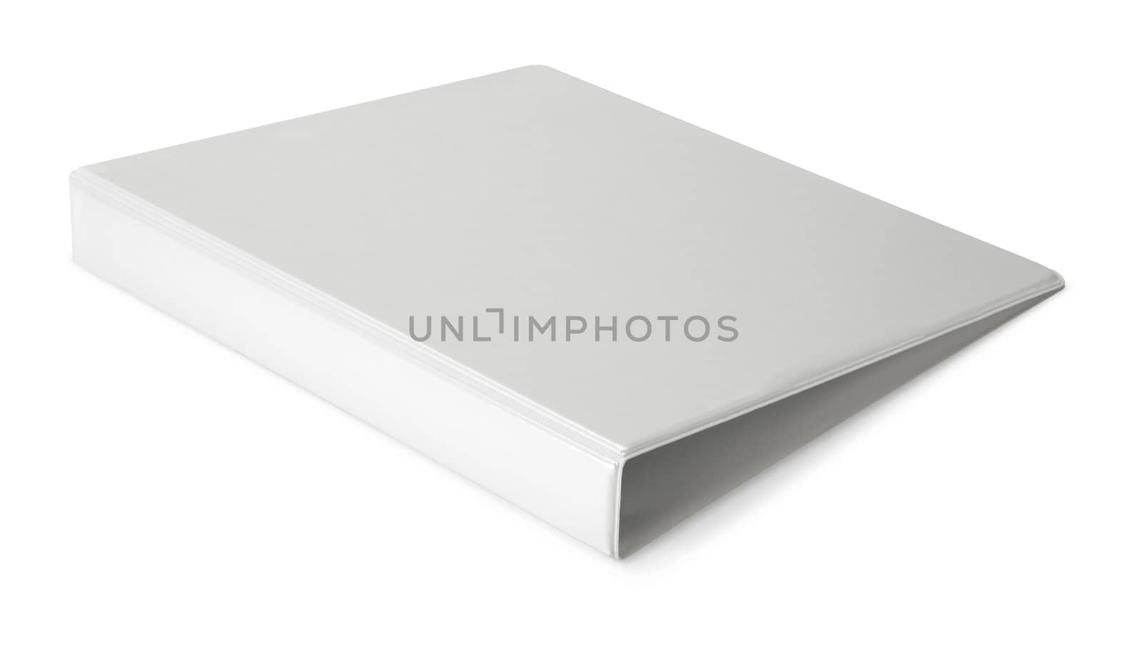 Empty folder on white background