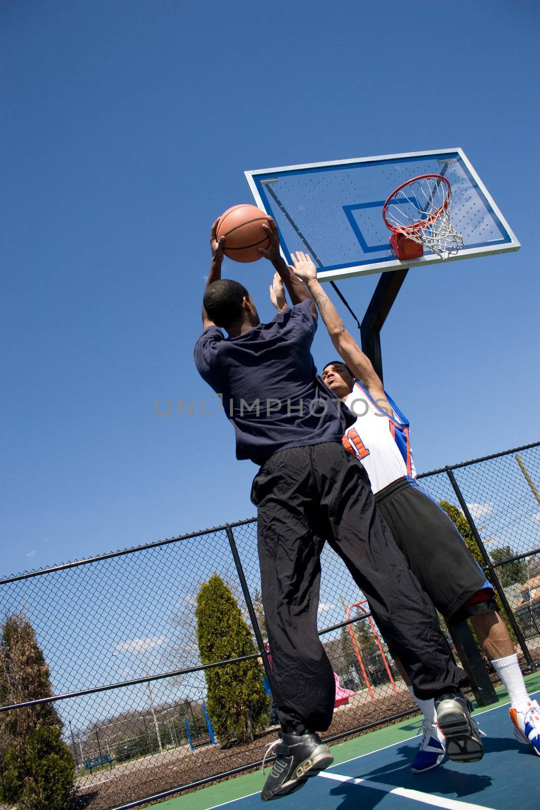 Man Playing Basketball by graficallyminded
