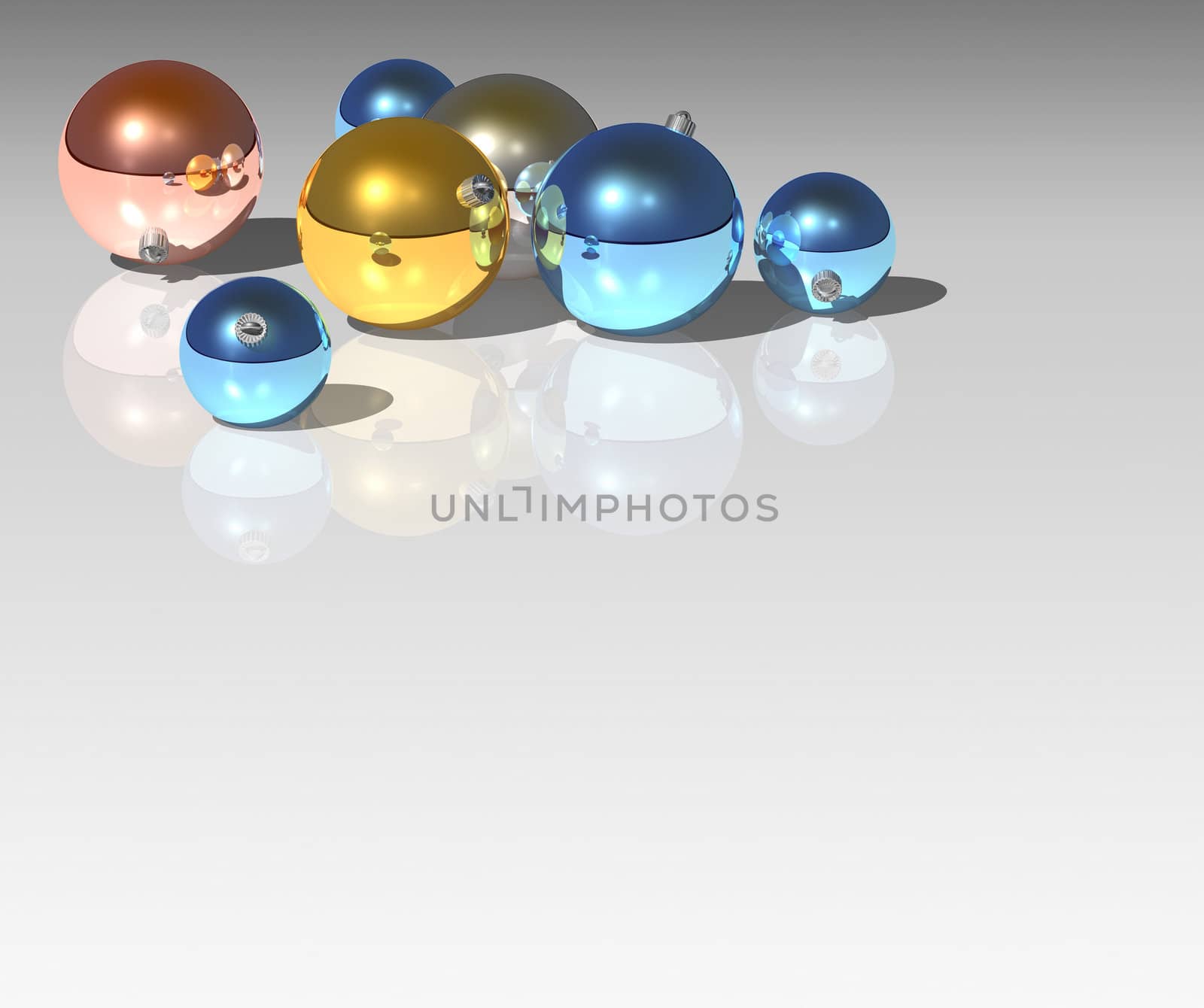 christmas ball background - Multicolor