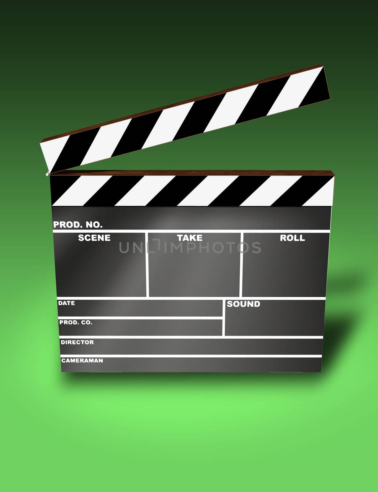 Clapper Board (3D image)