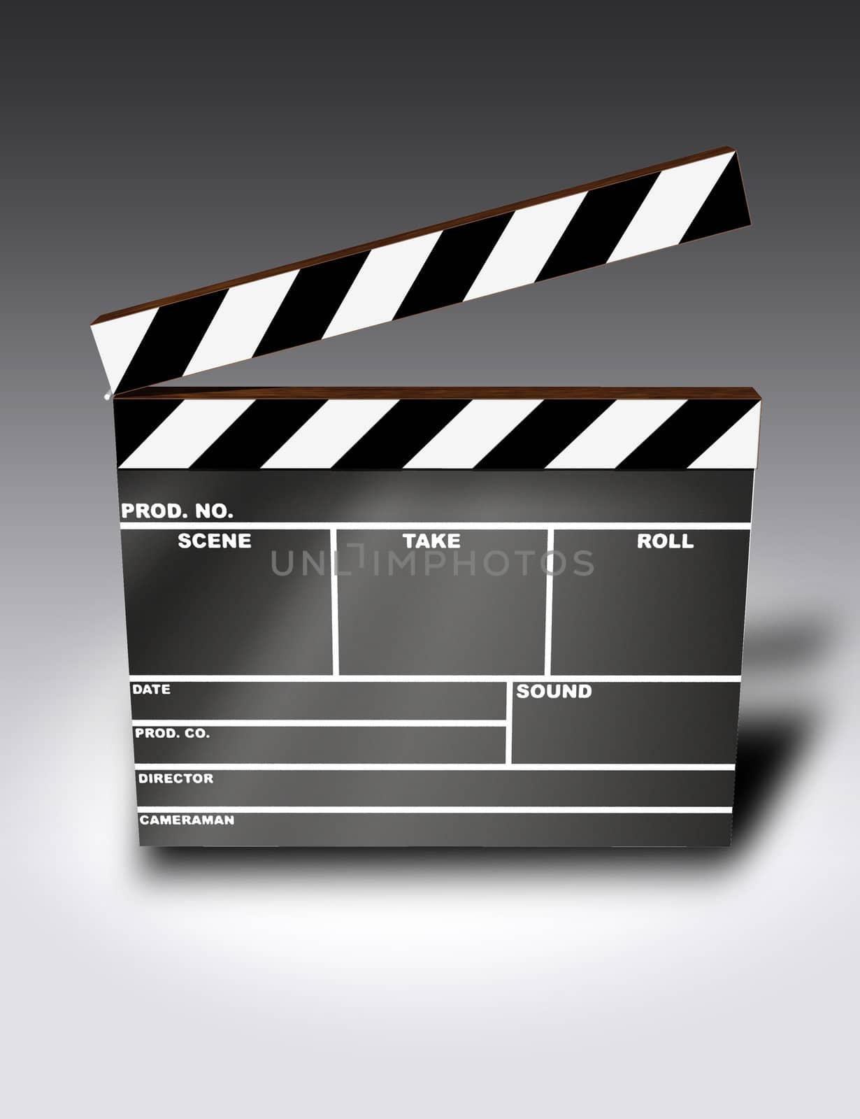 Clapper Board (3D image)