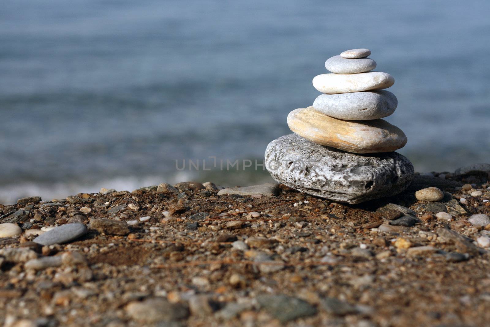 spa sones at the beach