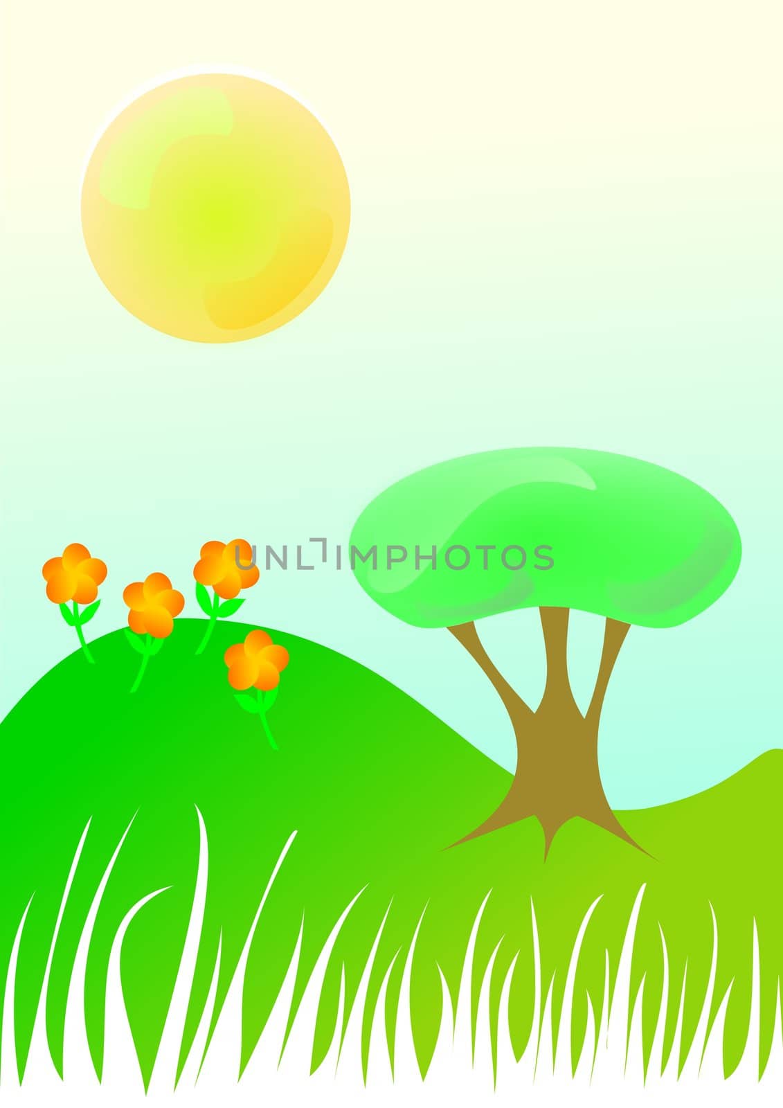 Vector illustration representing a clean environment.