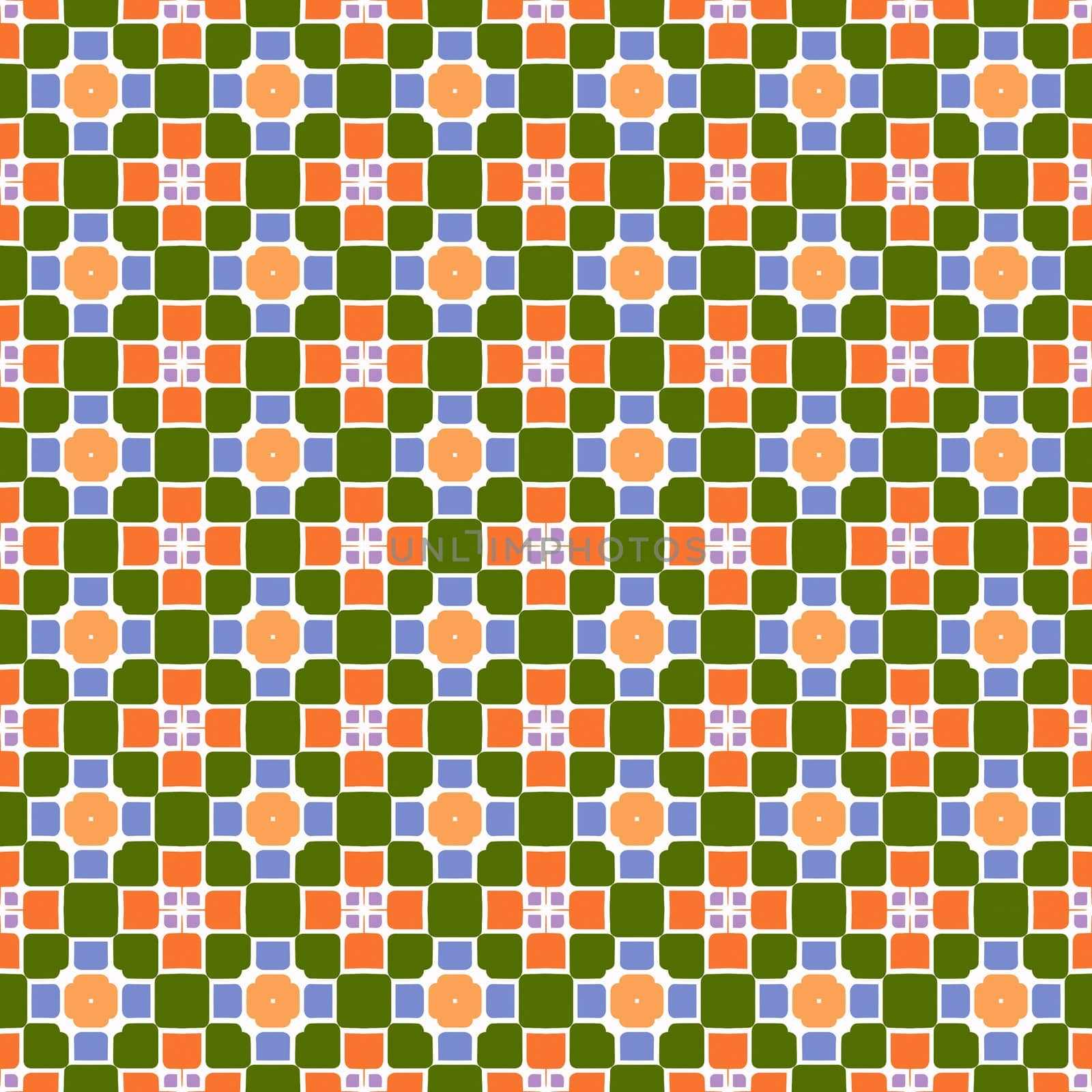 festive square and flower pattern by weknow