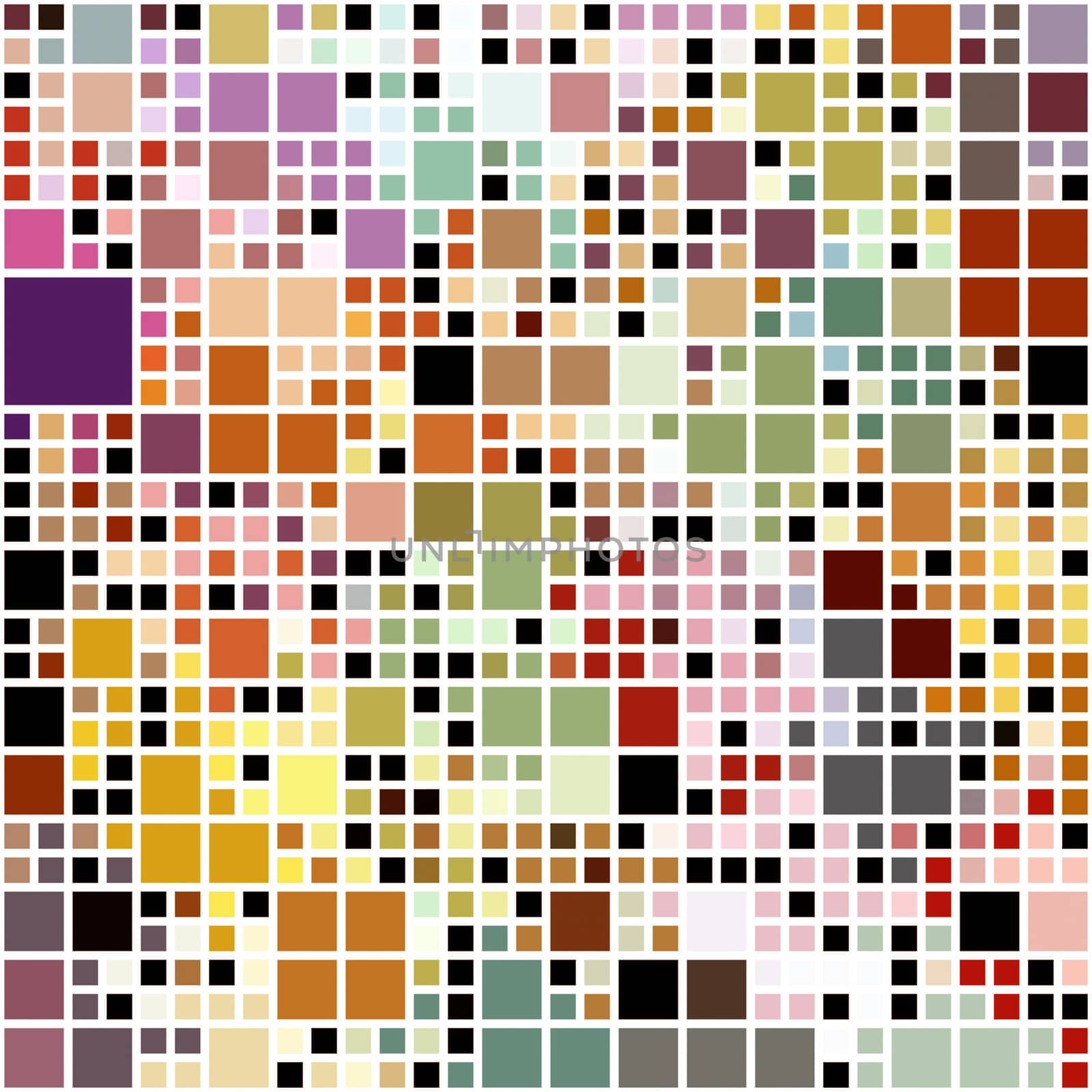 pastel colored blocks pattern by weknow