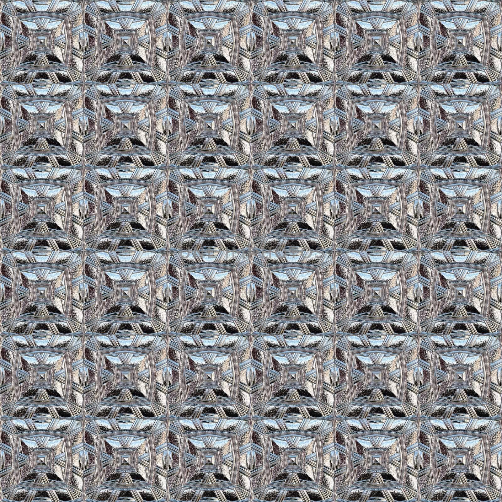 silver squares pattern by weknow