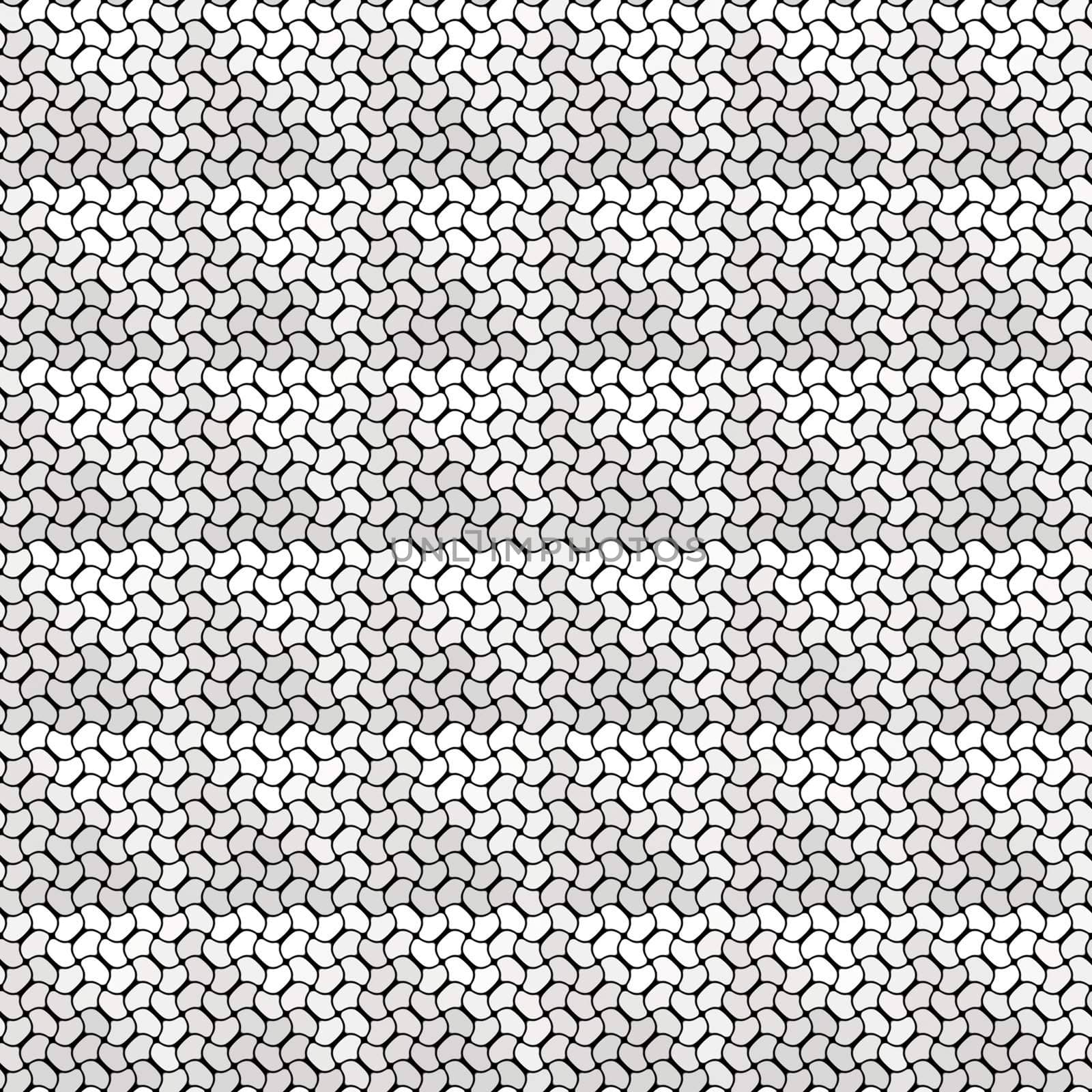 seamless texture of small weaved grey and white shapes