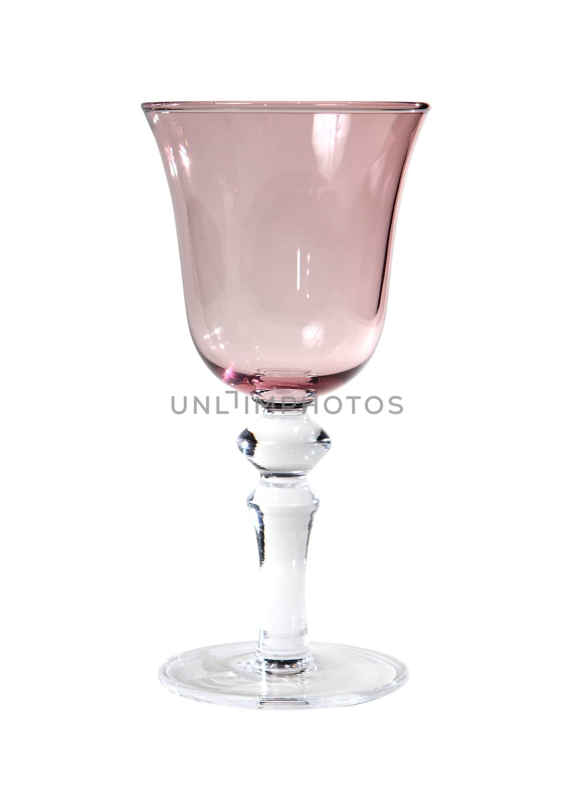 Winecup isolated on white. With clipping path.
