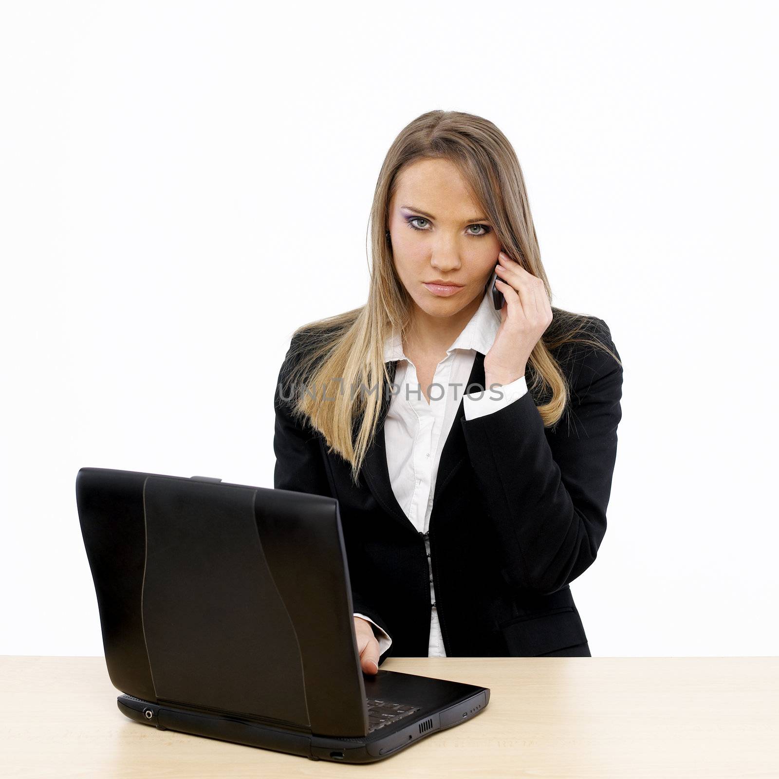 Portrait of a young attractive business woman