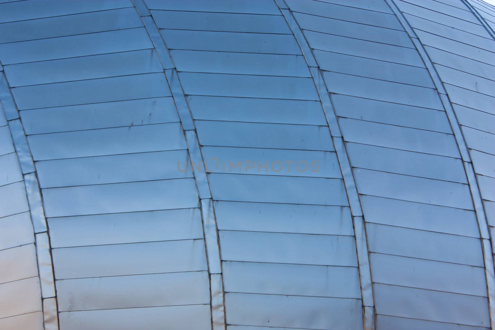 Architectural detail of Glasgow Science Center