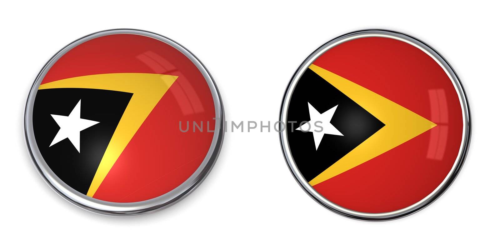 Banner Button East Timor/Timor-Leste by PixBox