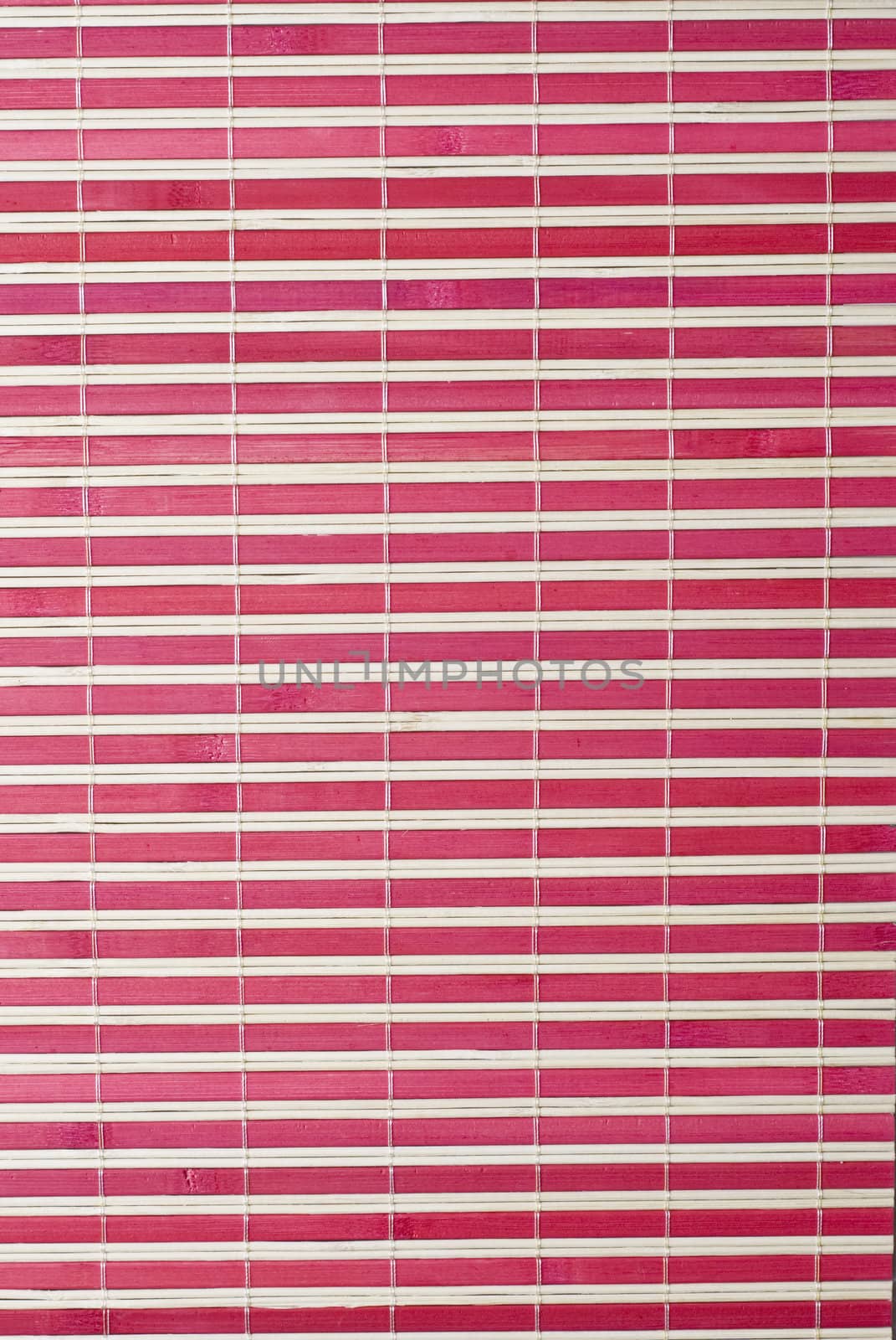 Bamboo mat on a white background.