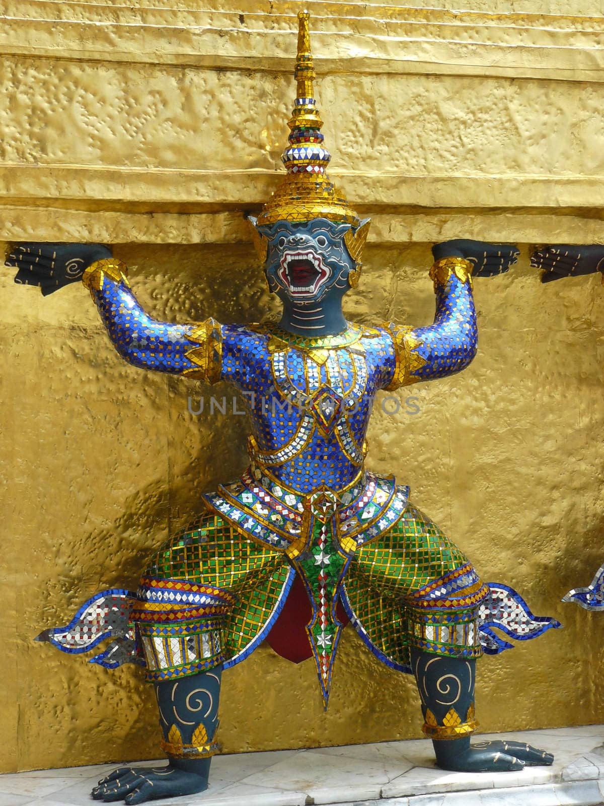 Holy guardian in Bangkok temple