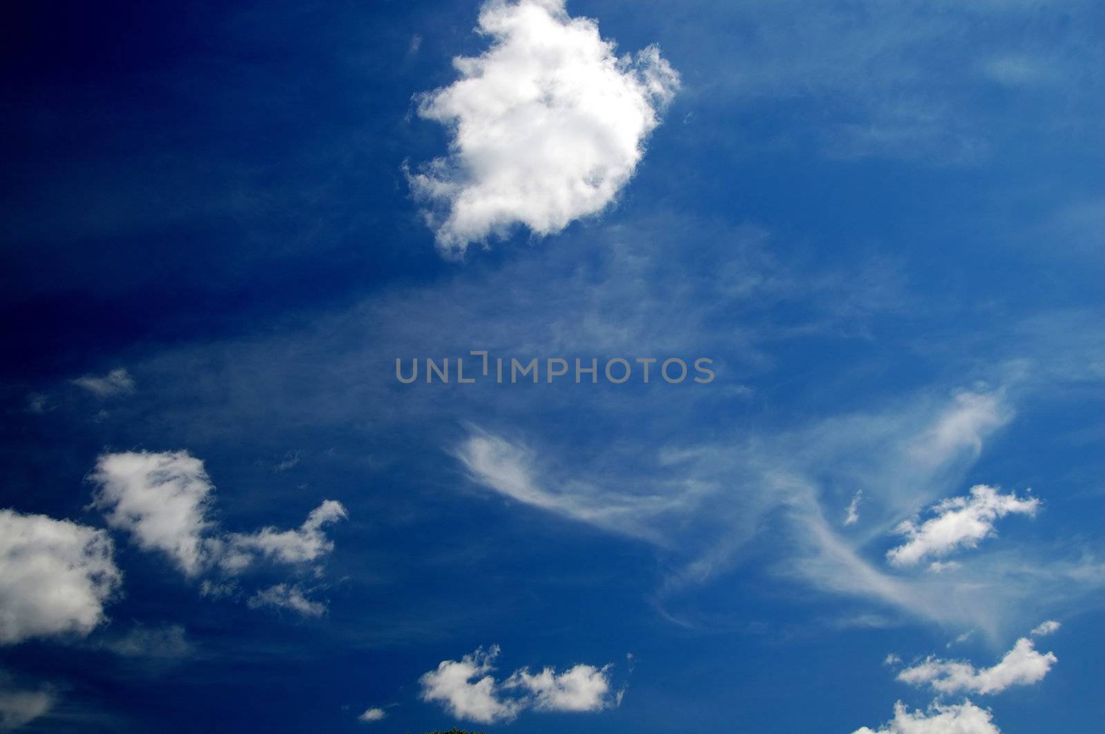 Cloudy sky background