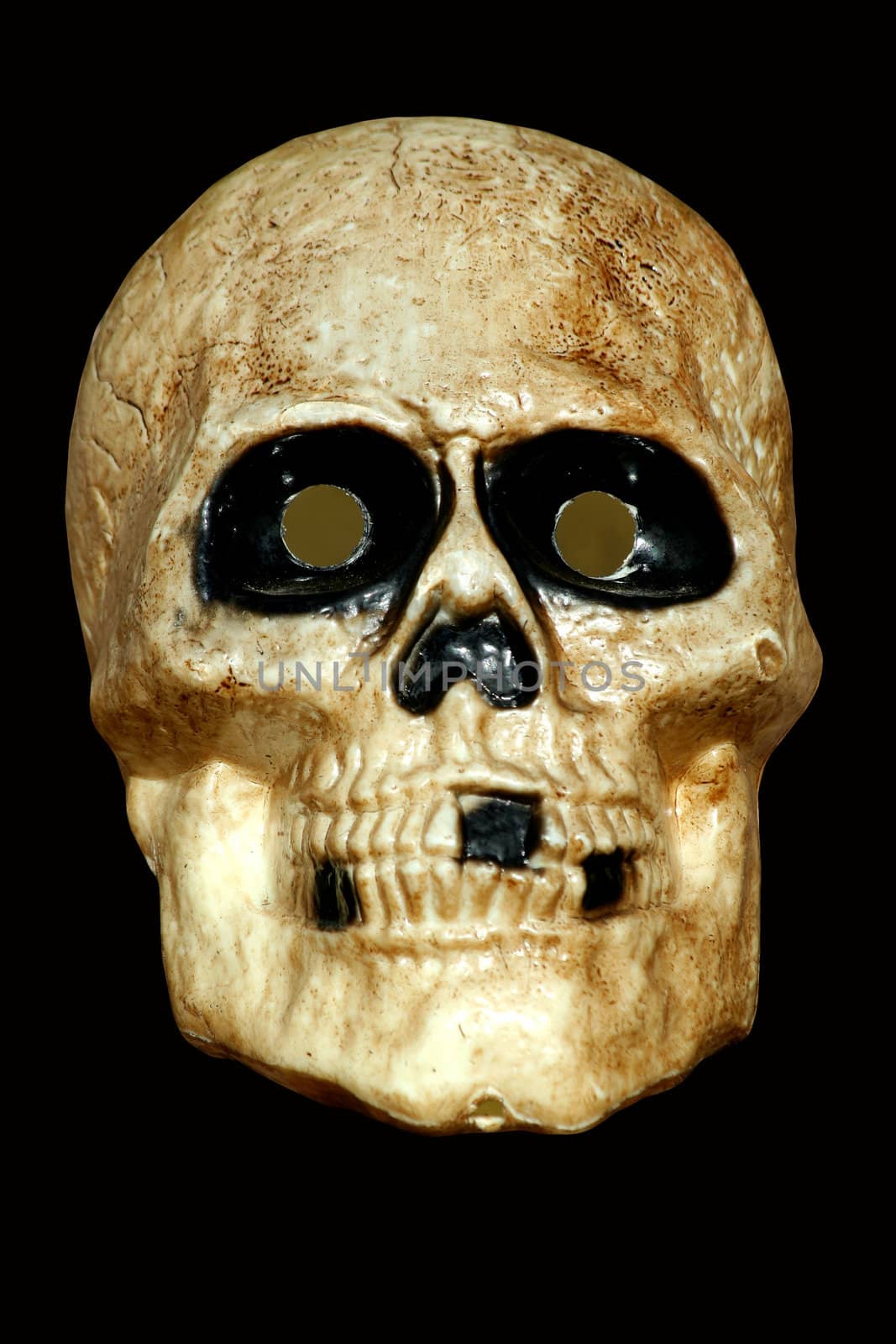 Scary skull on black by njnightsky