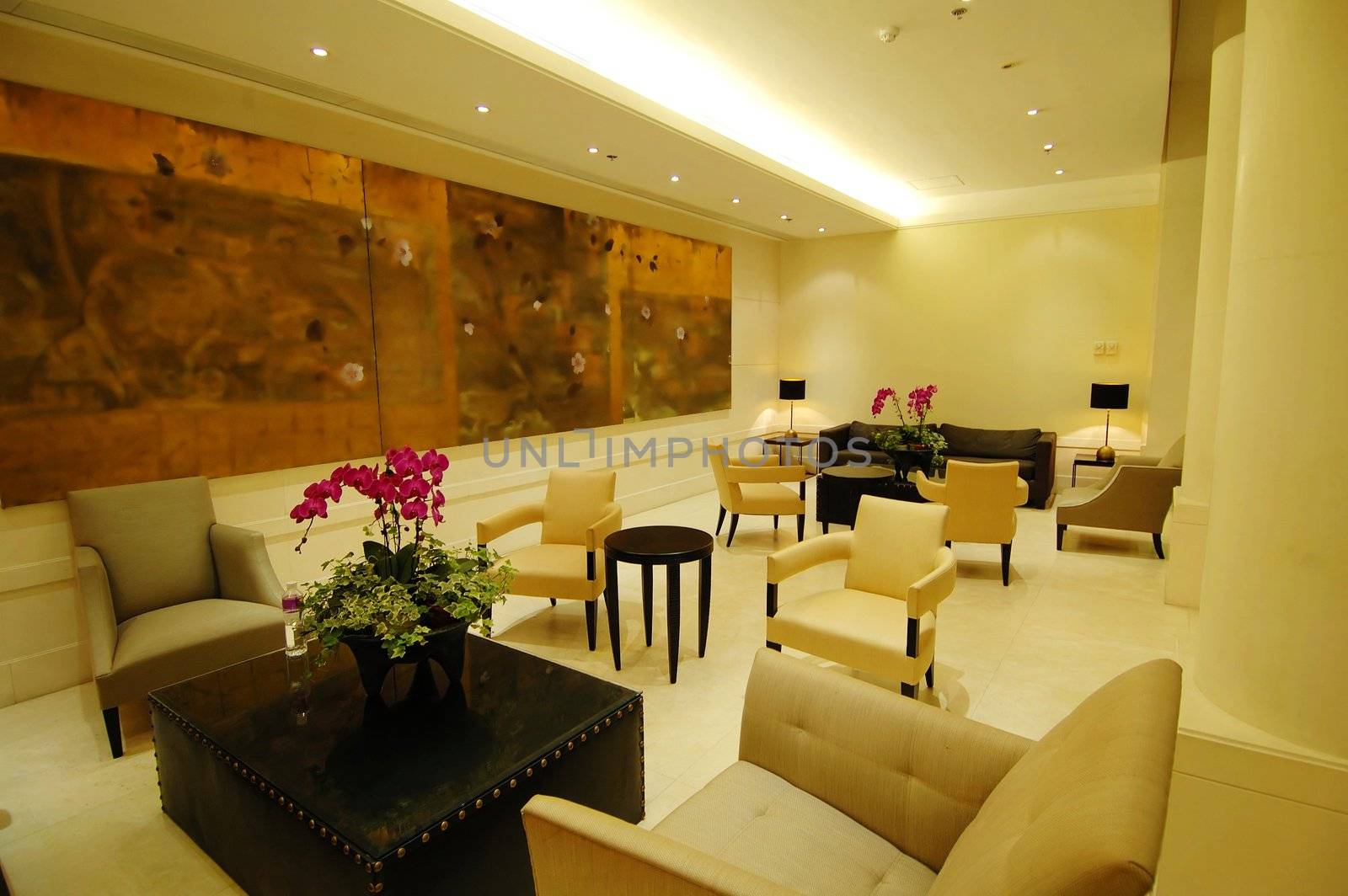 The environment of lobby in a hotel