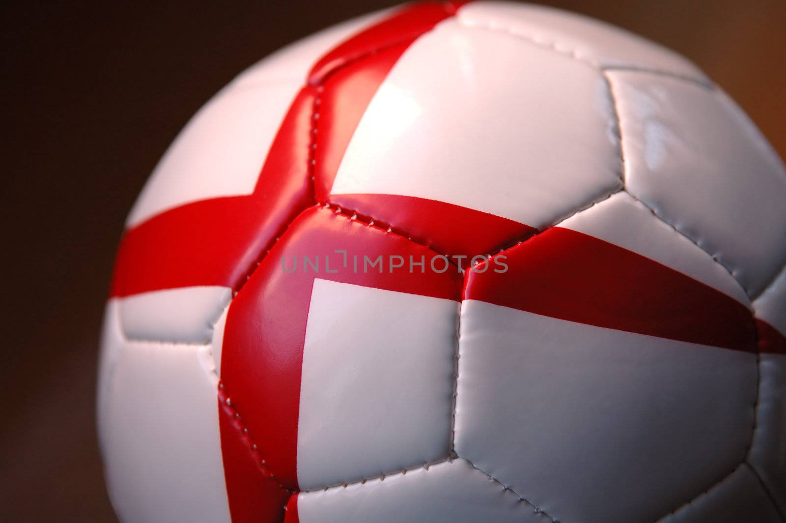 A close up view of soccer ball