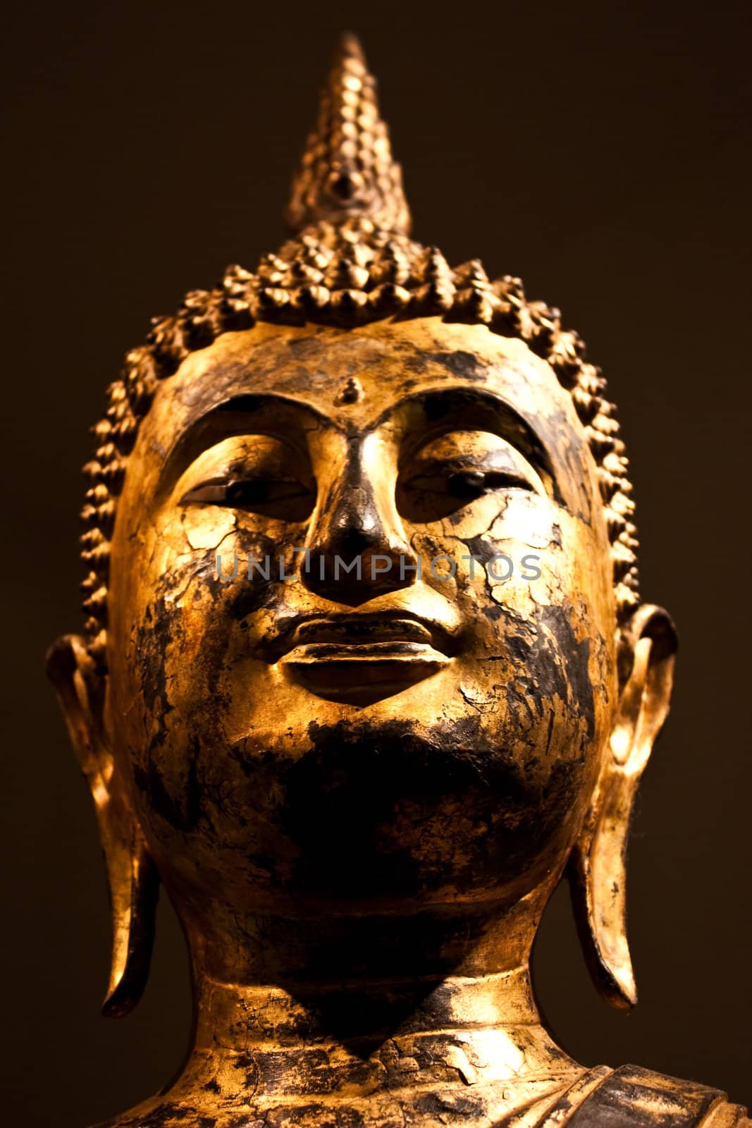 Detail of a Sitting Bodhisattva, 2nd century A.C. - crop composed to be used as icon