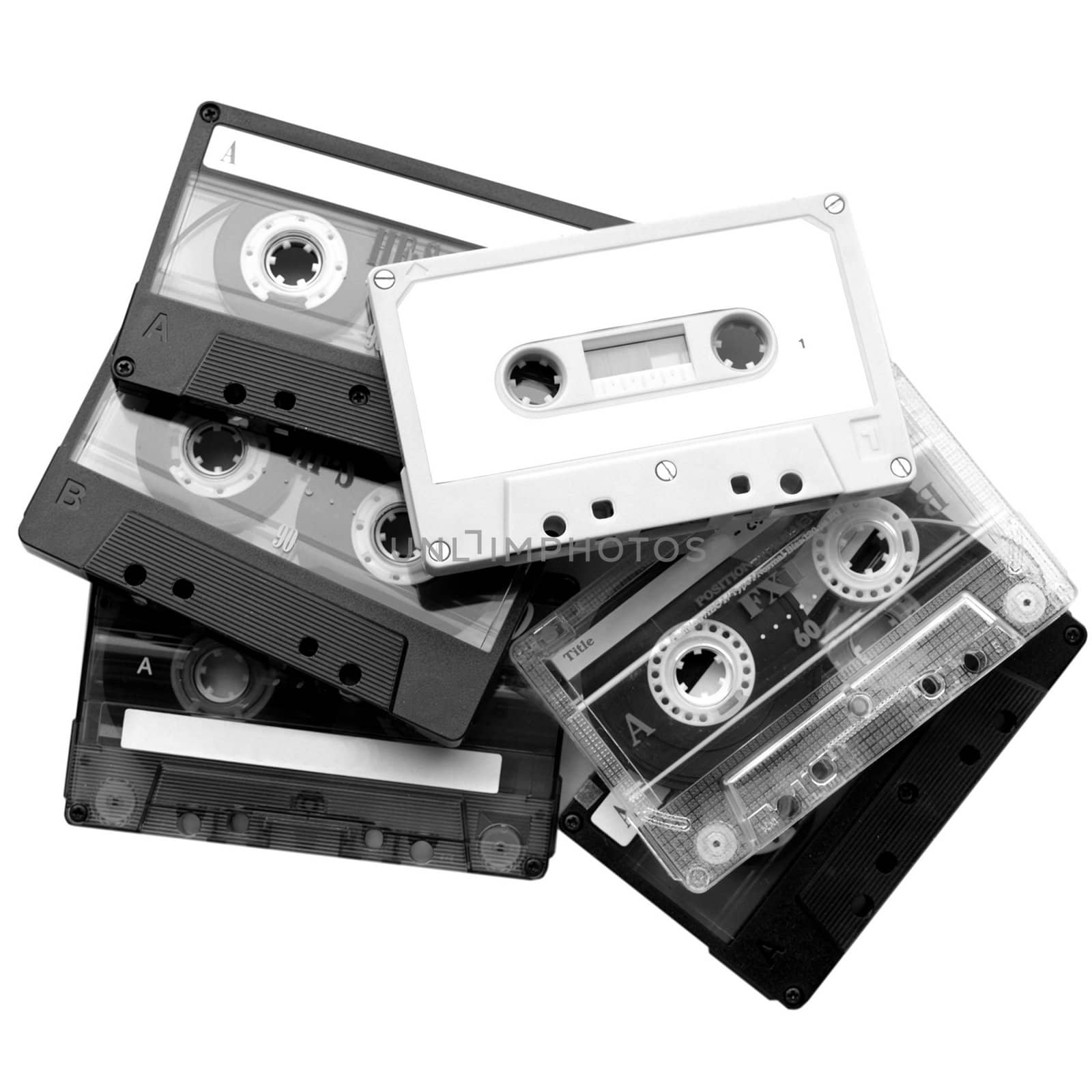 Magnetic audio tape cassettes for music recording