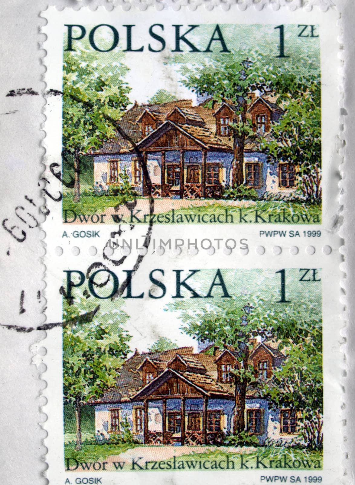 Range of Polish postage stamps from Poland