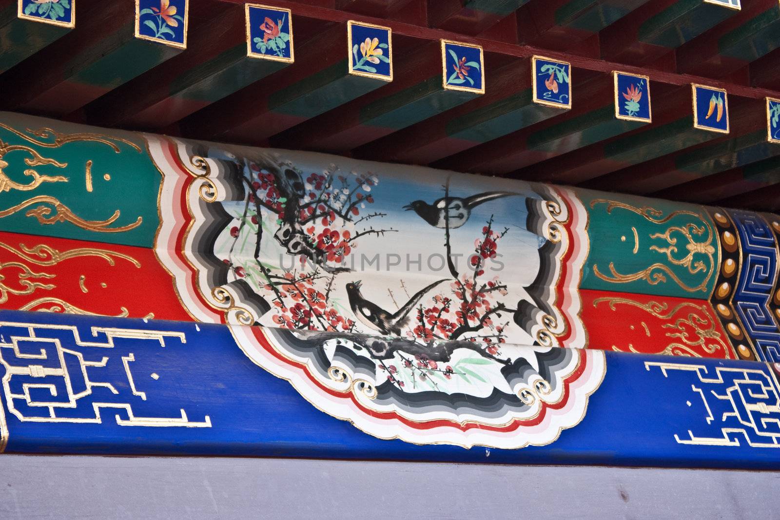Detail of a courtyard house in Beijing, Qing dinasty. Every single piece of forniture follow feng shui rules.